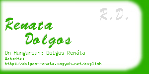 renata dolgos business card