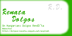 renata dolgos business card